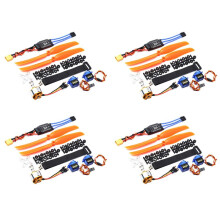 4X A2212 1400KV Bürstenloser Motor 30A ESC XT60 Stecker SG90 9G Servo 8060 Propeller für RC Fest Flügel Hubschrauber