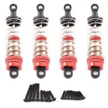 1 Juego de Amortiguadores de Metal para Coche RC para SCY 1/16 MJX H16H 14301,14210 1/16 1/12 1/14 Accesorios de Piezas de Mejora 81mm D