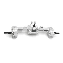 Kit Completo de Eje Trasero de Metal para Coche RC para FMS 1/24 FCX24 Xiaoqi Crusher para K5 RC Accesorios Plata