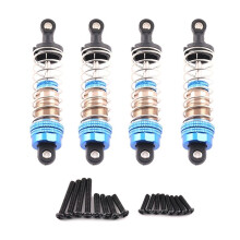 1 Juego de Amortiguadores de Metal para Coche RC para SCY 1/16 MJX H16H 14301,14210 1/16 1/12 1/14 Accesorios de Piezas de Mejora 81mm C