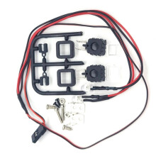 1 Set Kit Faretti LED per Portabagagli per Tetto Auto RC per SCX24 1/24 1/12 1/16 Accessori Auto RC Quadrati