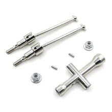 Conjunto de Eixo de Transmissão CVD Traseiro para SCY 16101 16102 16103 16201 Pro 1/16 Peças de Atualização de Carro RC Sem Escova