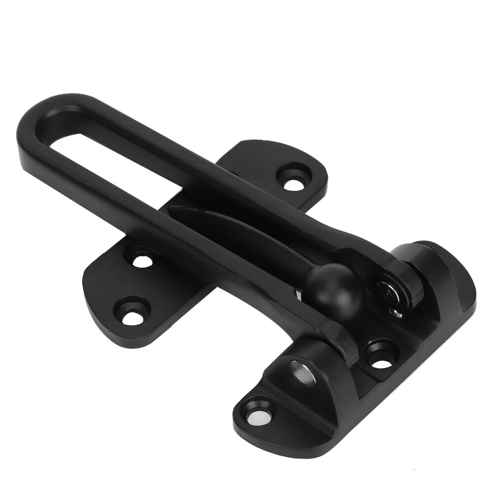 Door Security Lock Matte Black Stainless Steel Door Latch Anti Theft Lock For Home And Hotel Jf01 9330225222606