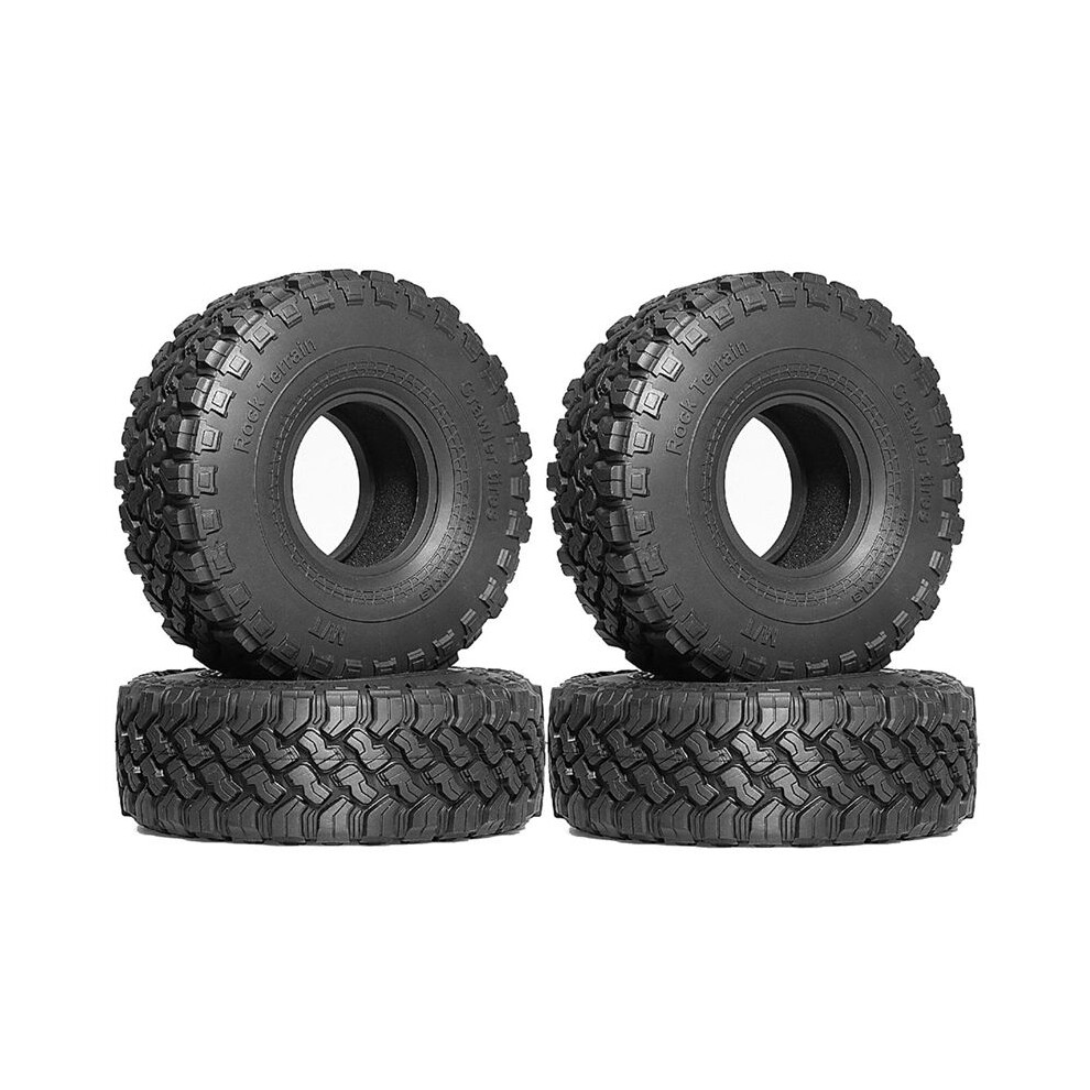 Tauoh 4Pcs 116Mm 1.9 Inch Rubber Tire Wheel Tyre For 1/10 Rc Crawler Car Axial Scx10 Pro Capra Traxs Trx4 D90 Redcat