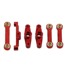 RC Auto Stuur Tuimelaar Trekstang Metalen Stuurgroep voor 1/10 TT02 TT-02 TT02D TT-02D RC Auto Upgrade Onderdelen