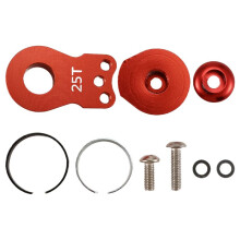 25T Steering Servo Arm Horn 3 Hole for RC Crawler Car Large Torque Digital Servo Upgrade Parts Red