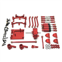 RC Car Upgrade Wave Box Pull Rod Bearing Set for 1/12 MN99S RC Car Upgrade Parts Red