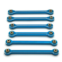 RC Car Upgrade Pull Rod Link Rod Styrstag Set för MJX 1/10 10208 RC Car Upgrade Parts Blå