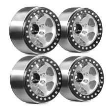 4 Stück 1,9-Zoll-Beadlock-Felgenradnaben Aus Metall für 1/10 RC Crawler Car Axial SCX10 Pro Capra TRX4/RC4WD D90 Redcat C