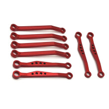 RC Car Upgrade Front & Rear Fixed Rod Kit for WPL 1/16 C64 RC Car Upgrade Parts Red
