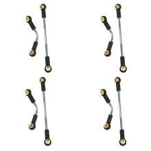 4 Ensemble RC Voiture Mise à Niveau de Tirant de Mise à Niveau Partie MéTal RC Tige de Direction Durable pour WPL B1 B14 B24 B24 C14 C24 1/16