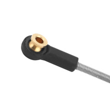 4 Set RC Car Steering Pull Rod Upgrade Part Metal RC Steering Rod Durable for WPL B1 B14 B24 B24 C14 C24 1/16