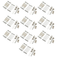80X Metal Chassis Pull Rods Link Suspension Tie Rod for MN D90 D91 D96 D99 D99S MN90 MN99S 1/12 Silver