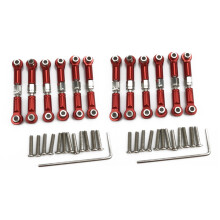 12Pcs Adjustable Metal Linkage Pull Rod Front /Rear Servo Link for A949 A959 A969 A979 K929 RC Car