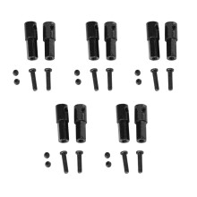 10 Piezas Accesorios de Adaptador de Eje de Eje Trasero de Metal para WPL D12 C14 C24 C34 B24 B36 MN D90 D91 MN99S