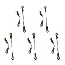 5 Set Sterzo per Auto RC Asta di Tiro Parte di Aggiornamento Metallo Sterzo RC Durevole per WPL B1 B14 B24 B24 C14 C24 1/16 Mayitr