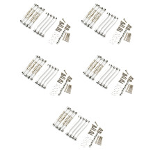 40X Metal Chassis Pull Rods Link Suspension Tie Rod for MN D90 D91 D96 D99 D99S MN90 MN99S 1/12 Silver