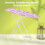 Extra Wide Folding Ironing Board Height Adjustable NonSlip Heavy Duty Space Saving 36 Inch 3