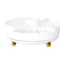 Rotating Makeup Organizer for Vanity - Bathroom Organizer and Lazy Organizer for Cosmetics Perfume Organizer Storage C
