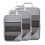 3St BäRbara VäSkor Resekompressibel FöRvaringsväSka Set Mesh Visual Bagage Organizer Grå 1