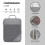 3St BäRbara VäSkor Resekompressibel FöRvaringsväSka Set Mesh Visual Bagage Organizer Grå 3