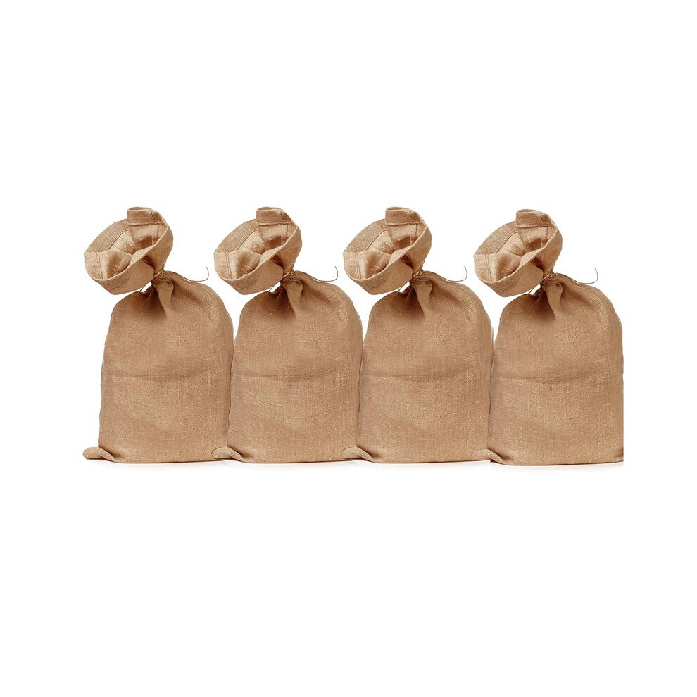 4Pcs Heavy-Duty Large Burlap Bags,40X24inch Thicken Jute Potato Storage Sacks With 32.8Ft Ropes, Reusable Potato Bags Tauoh