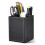 2Pack PU Leather Pens Pencils Holder Cup Desktop Stationery Organizer Case Office Accessories Container Box Black 4