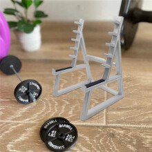 Squat Rack Pen Holder Fun for Office Funny Pen Holder for Men Desk Pen Organizer (1 Bar with 4 Weight Plate)