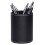 2Pack PU Leather Pens Pencils Holder Cup Desktop Stationery Organizer Case Office Accessories Container Box Black 5