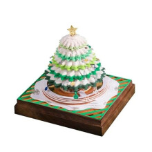 Blocco Note Artistico con Scultura in Carta 3D, Blocco Note Artistico con Calendario 3D Natalizio, Scultura con Calendario a Strappo
