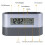 Silent Alarm Clock,Table Clock,Electronic Digital Pen Holder,Tools Name Card Holder,Calendar Temperature Display Timer 3