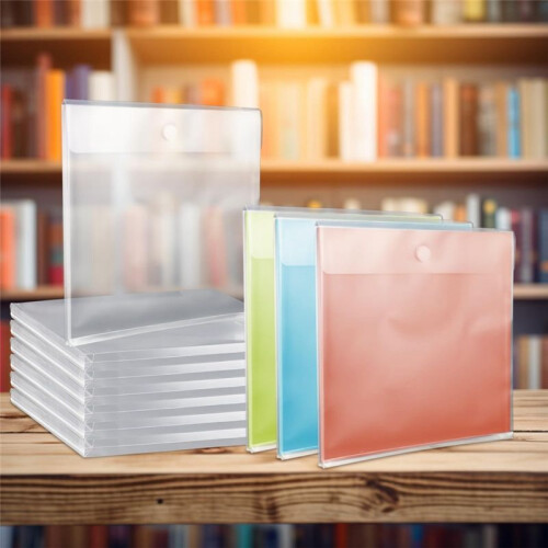 Organizador de Armazenamento de Papel para Scrapbook de 20 Unidades de 12,6 Polegadas X 12,6 Polegadas com ExpansãO 0,8 Polegadas, Bolsos para 2