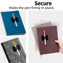 4 Packs of Notebook Pen Holders, Self-Adhesive Pen Holders,And Pencil Elastic Sleeves Designed Specifically Light Green