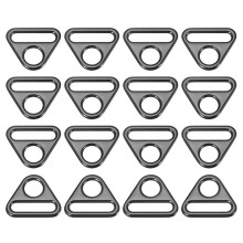 Triangle Buckle Adjuster, Triangular D Ring Adjustment with Rod Swivel Clamp for Webbing School Bag Strap Webbing A