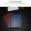 A4 PU Padfolio File Folder Portfolio Business Document Holder Metal Clipboard Pad Document Organizer Holder, B 6