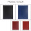 A4 PU Padfolio File Folder Portfolio Business Document Holder Metal Clipboard Pad Document Organizer Holder, D 2