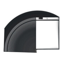 50PCS Job Ticket Holders,Dry Erase Pockets,10x14Inch,Black,Reusable Plastic Sleeves for Paper, Clear Shop Ticket Holders