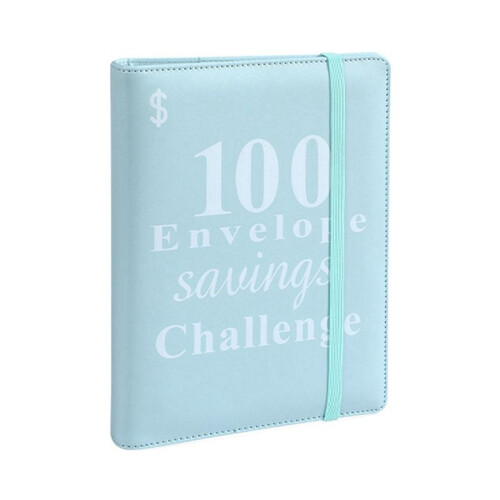 100 Envelope Money Saving Challenge Binder, Reusable A5 Money Budget Binder Challenges Book
