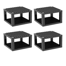 96 Hole Plastic Pencil & Brush Holder, 4 Pack Plastic Desk Stand Organizer Storage for Pens, Brushes, Colored Pencils