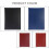 A4 PU Padfolio File Folder Portfolio Business Document Holder Metal Clipboard Pad Document Organizer Holder, B 2