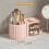 Makeup Brush Holder Organizer with 2 Drawers,360 Rotating Makeup Organizer Countertop,Capacity Display Case 6