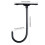 1pcs 360-Degree Rotating Key Rack Under Cabinet Banana Hook Fruit Preservation Bracket Metal Iron Black Mug Cup Hook 6