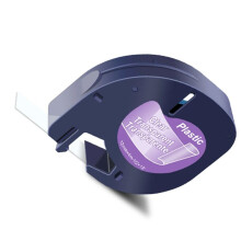 5Pcs A16952 Black Print Clear Plastic Tapes Compatible for LetraTag 91201 Label for LT-100T LT-100H XM