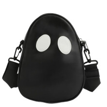 Bolsa Transversal, Bolsa de Ombro, Bolsa Fantasma de Halloween, Presente para Festa de Fim de Ano, Bolsa de Doces para Meninos e Meninas, Preta