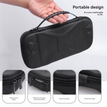 For 2 Travel Carrying Bag Protective Cover Hard Shell Pack Game Console Storage Bag Tote Bag Grey