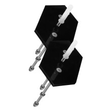 Black Acrylic Skateboard Wall Mount Rack Holder for Secure Board Storage and SpaceSaving Display