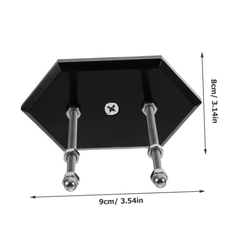 Black Acrylic Skateboard Wall Mount Rack Holder for Secure Board Storage and SpaceSaving Display 1