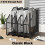 Metal Iron Mesh Quadruple-Column File Rack Bookshelf Data Rack Desktop File Box Four-Grid Metal Multi-Layer File 5