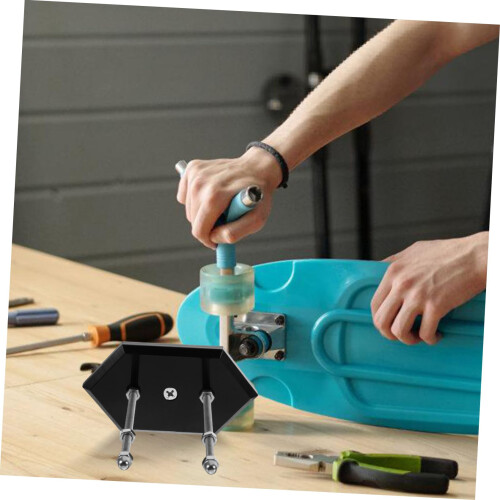 Black Acrylic Skateboard Wall Mount Rack Holder for Secure Board Storage and SpaceSaving Display 2
