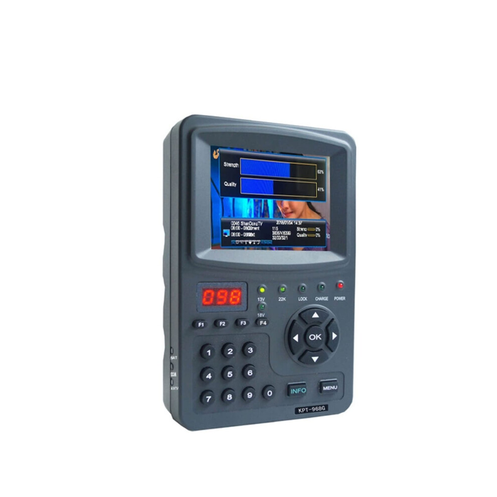 Satellite Finder Meter Kpt968g Full Hd Dvbs2 Dish Alignment Tool With 3.5In Tft Screen 9169991128450